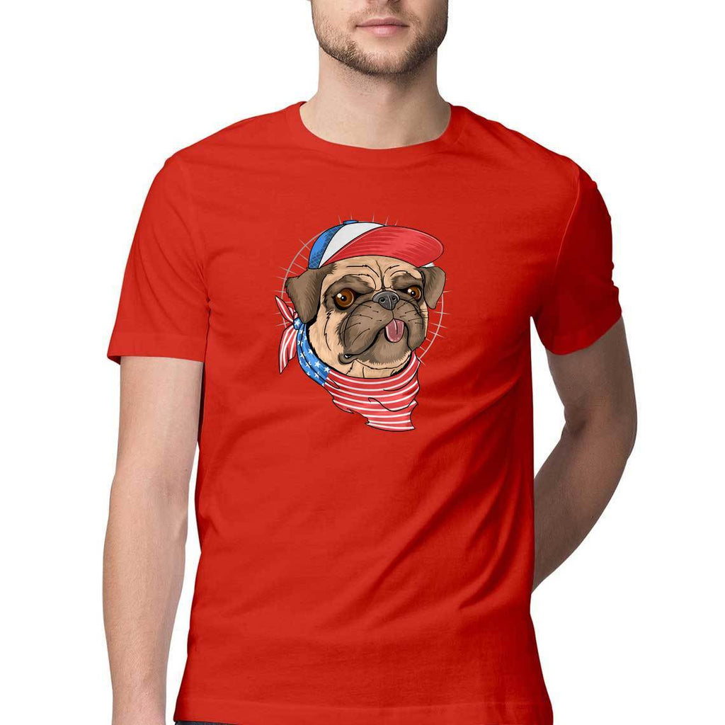 Cute Dog Swag Round Neck T-Shirt - Mister Fab