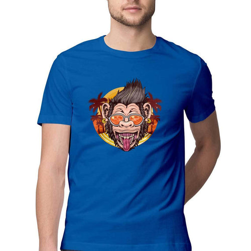 Cool Chimpanzee Round Neck T-Shirt - Mister Fab
