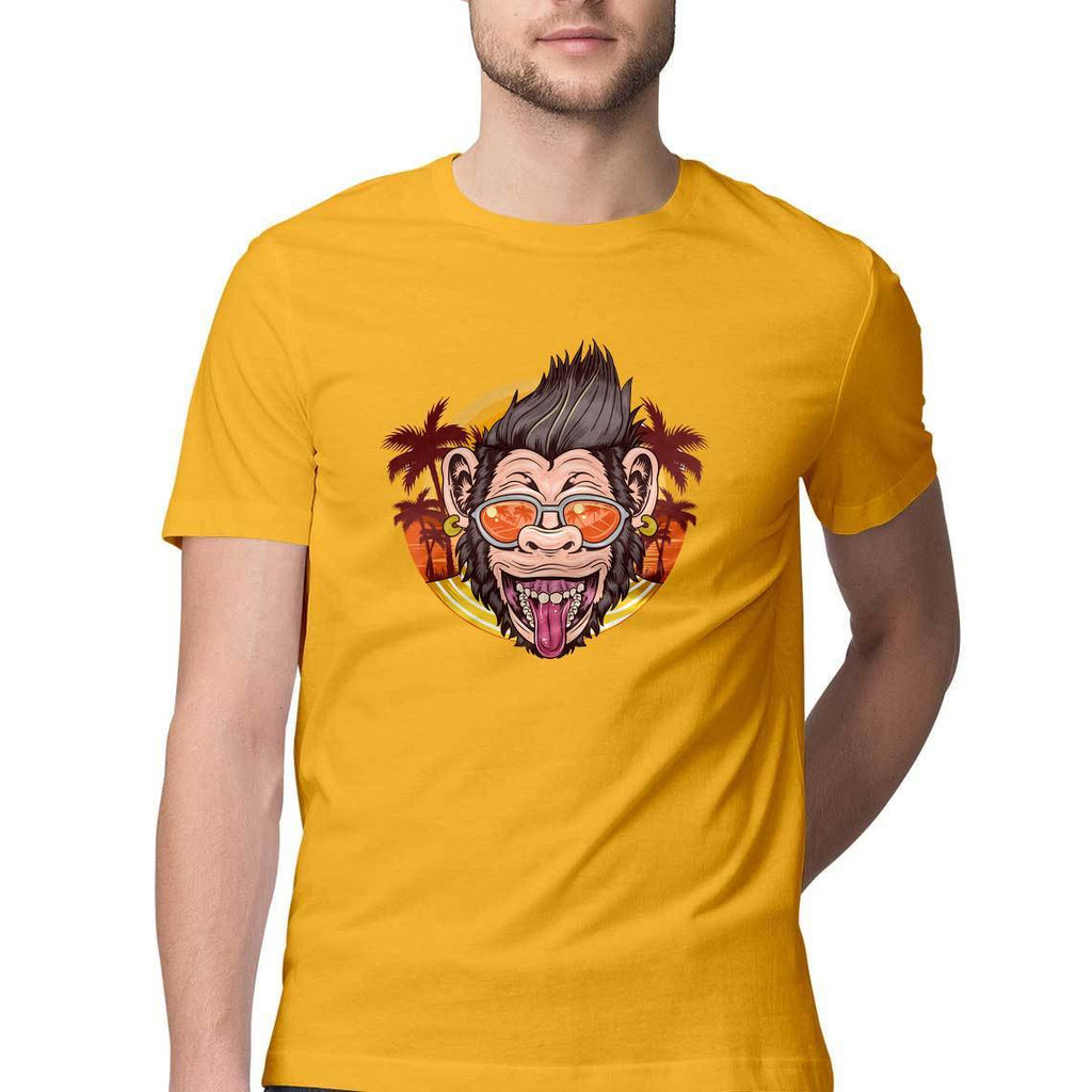 Cool Chimpanzee Round Neck T-Shirt - Mister Fab