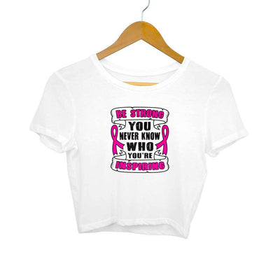 Be Strong Women Crop Top - Mister Fab