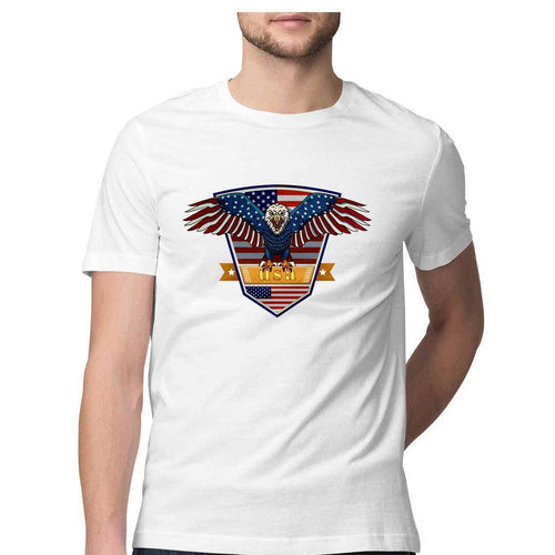 USA Eagle Round Neck T-Shirt - Mister Fab