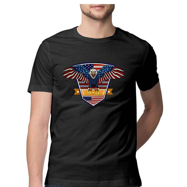 USA Eagle Round Neck T-Shirt - Mister Fab