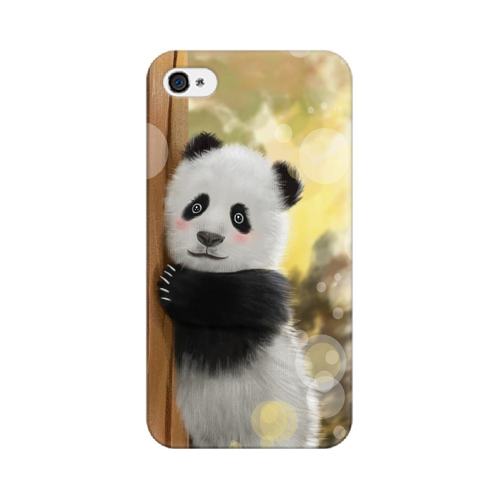 Cute Innocent Panda Apple Mobile Phone Cover - Mister Fab
