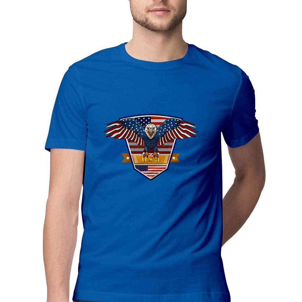 USA Eagle Round Neck T-Shirt - Mister Fab