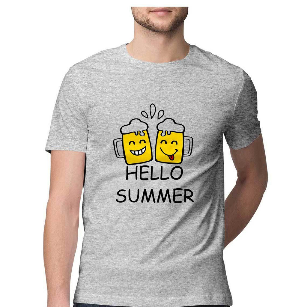 Hello Summer Round Neck T-shirt - Mister Fab
