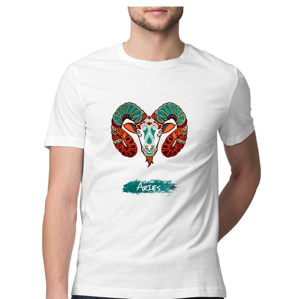 Aries round Neck T-Shirts - Mister Fab