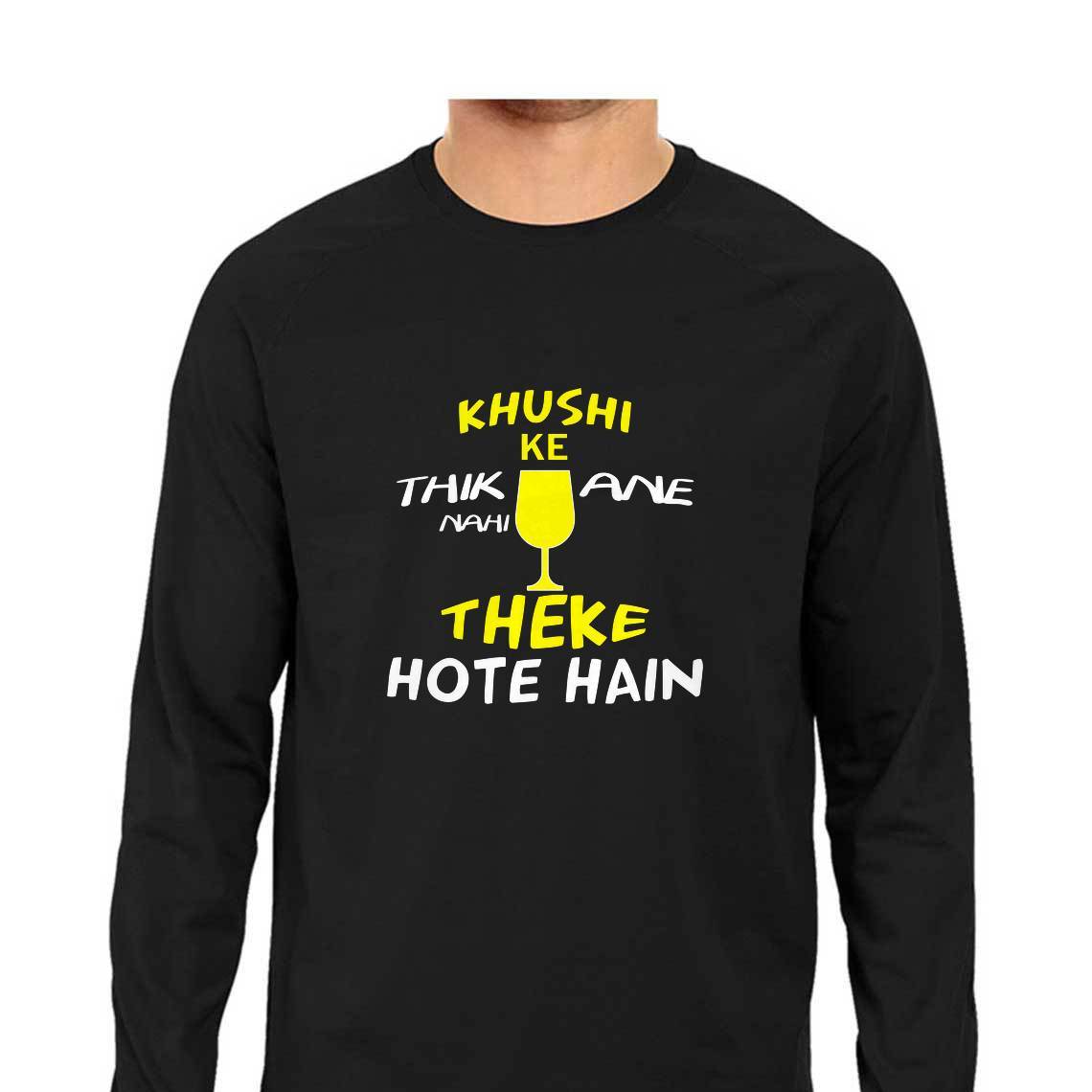 Khushi Ke Thikane Nahi Theke Hote Hain Long Sleeve T-shirt - Mister Fab