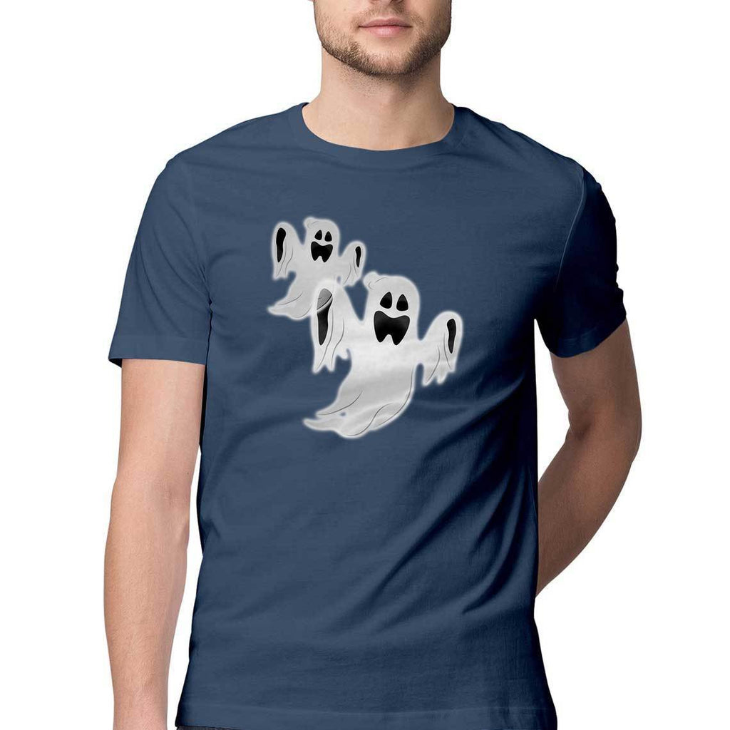 Ghost round Neck T-Shirts For Men - Mister Fab