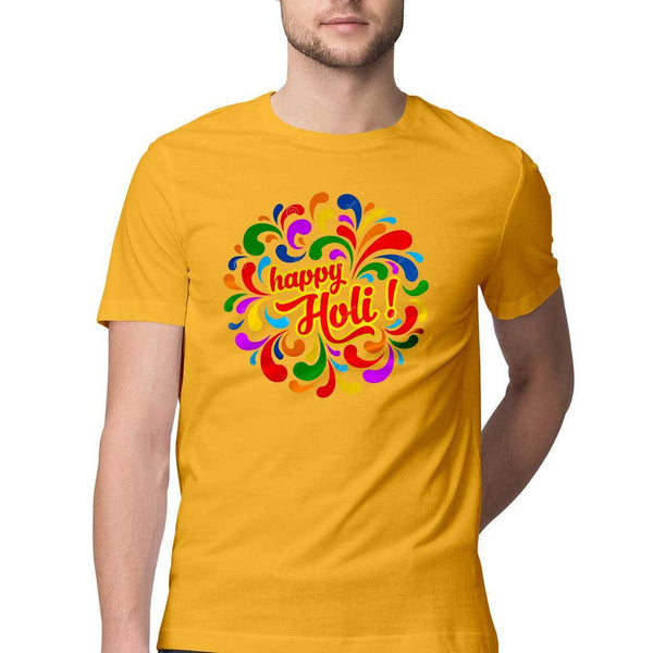 Colorful Happy Holi Tshirt - Mister Fab