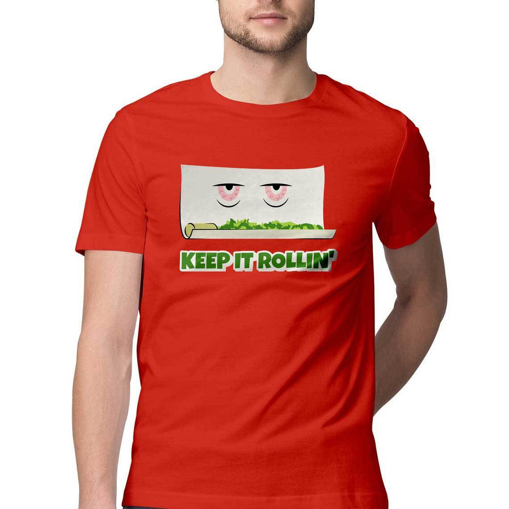 Keep It Rollin Round Neck T-Shirt - Mister Fab