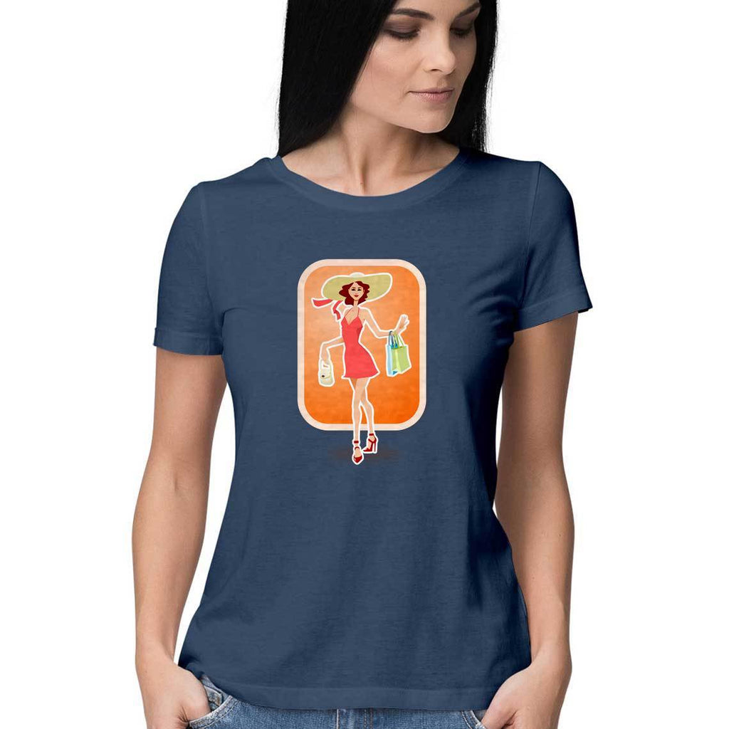 Shopping Women Round Neck T-Shirts - Mister Fab