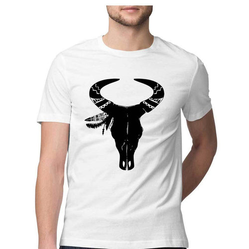 Ethnic bull Round Neck T-Shirt - Mister Fab