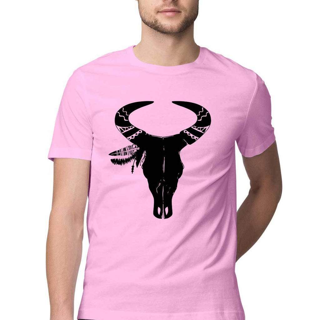 Ethnic bull Round Neck T-Shirt - Mister Fab