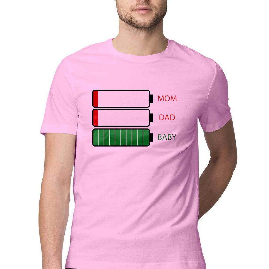 Mobile Battery Status Round Neck T-Shirt - Mister Fab