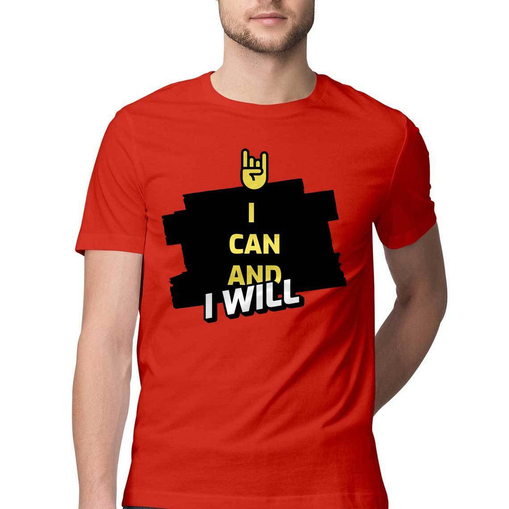 I Can and I Will Round Neck T-Shirt - Mister Fab