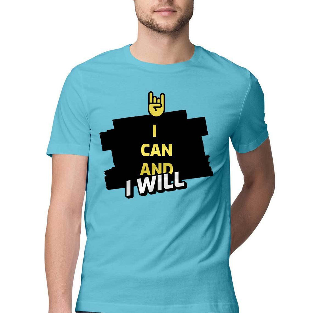 I Can and I Will Round Neck T-Shirt - Mister Fab