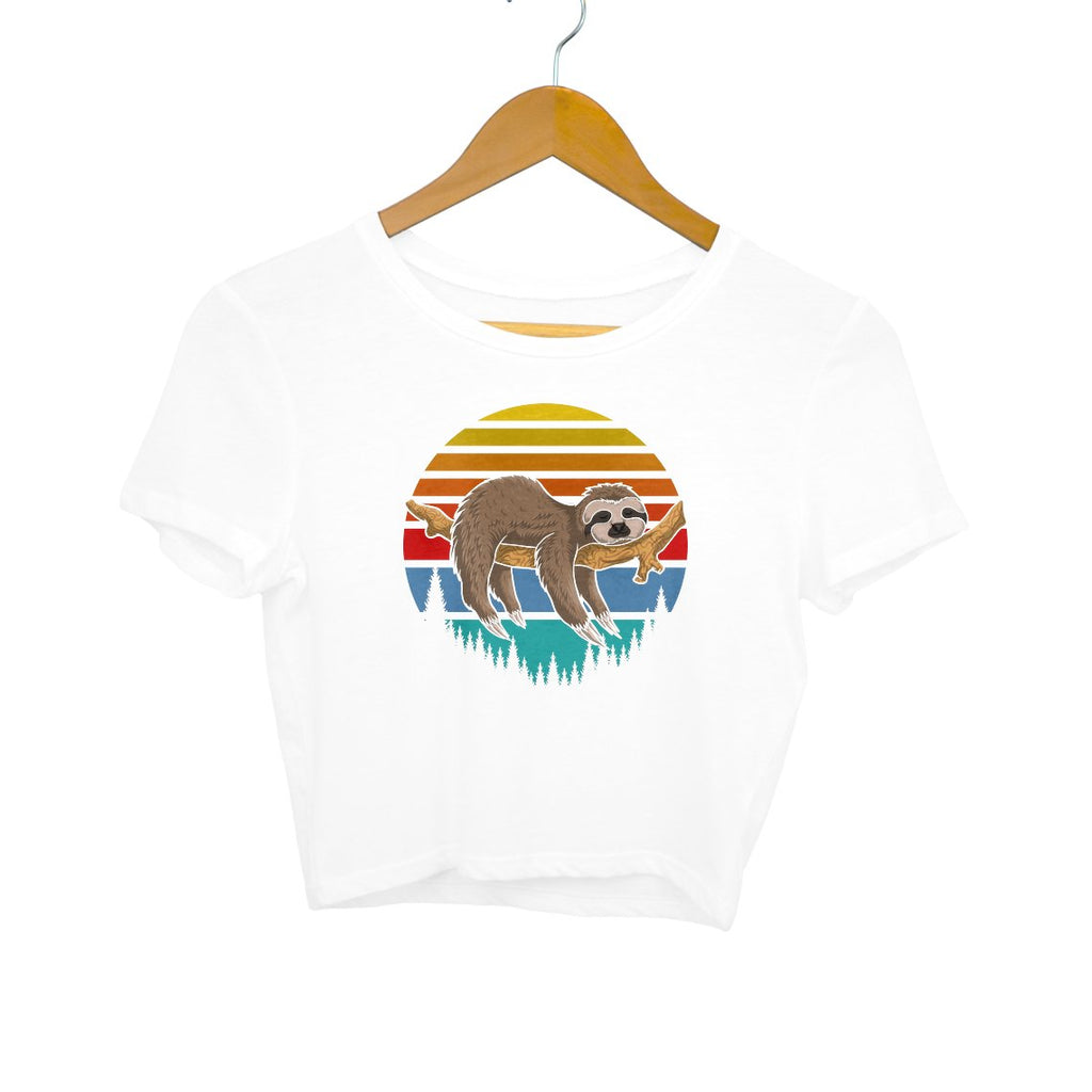 Lazy Sloth Crop Top - Mister Fab