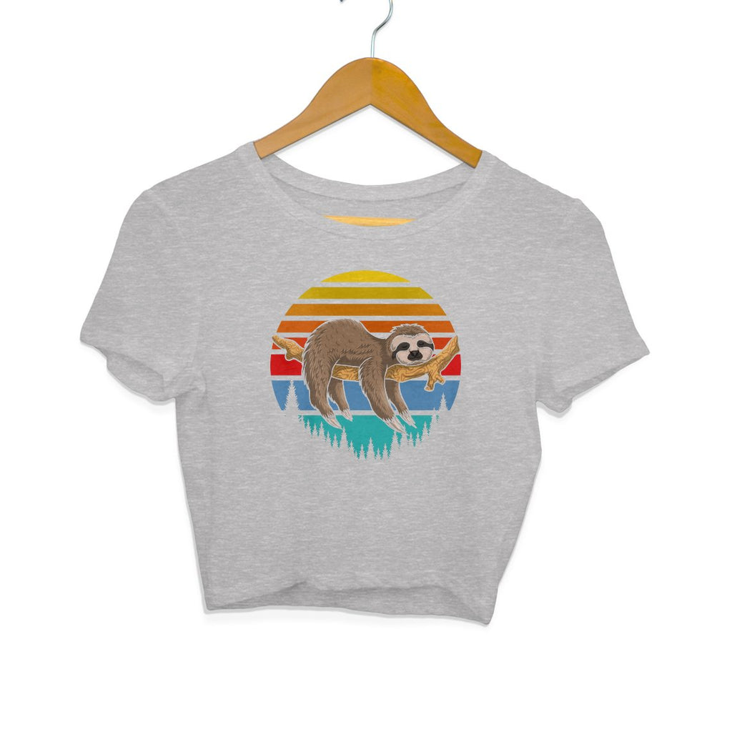 Lazy Sloth Crop Top - Mister Fab