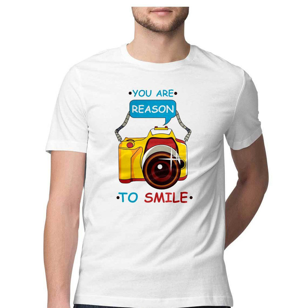 You Are Reason To Smile Round Neck T-Shirt - Mister Fab