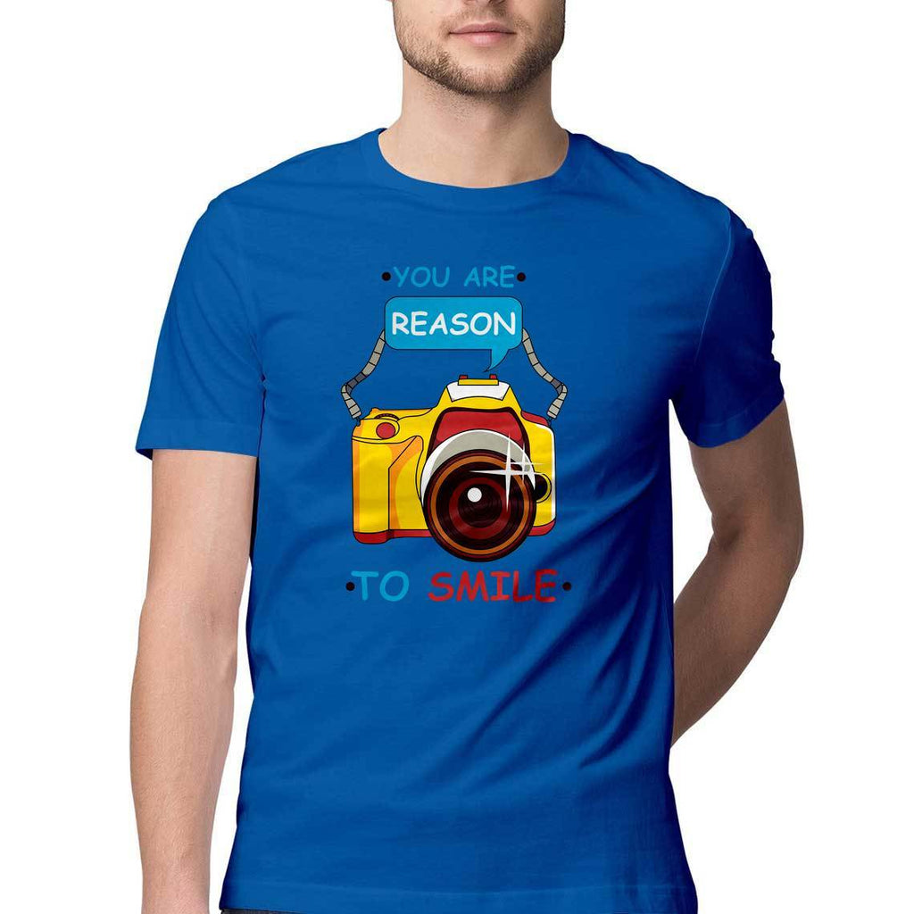 You Are Reason To Smile Round Neck T-Shirt - Mister Fab