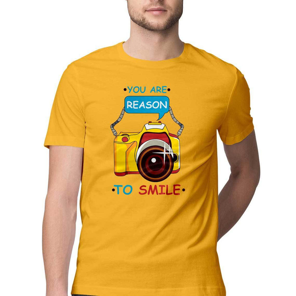 You Are Reason To Smile Round Neck T-Shirt - Mister Fab