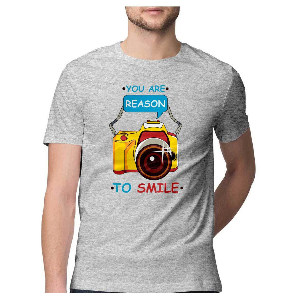 You Are Reason To Smile Round Neck T-Shirt - Mister Fab