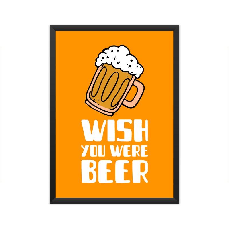Wish You Were Beer Poster - Mister Fab