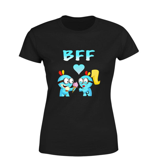 Best Friends Forever Women Round Neck printed T-Shirts - Mister Fab