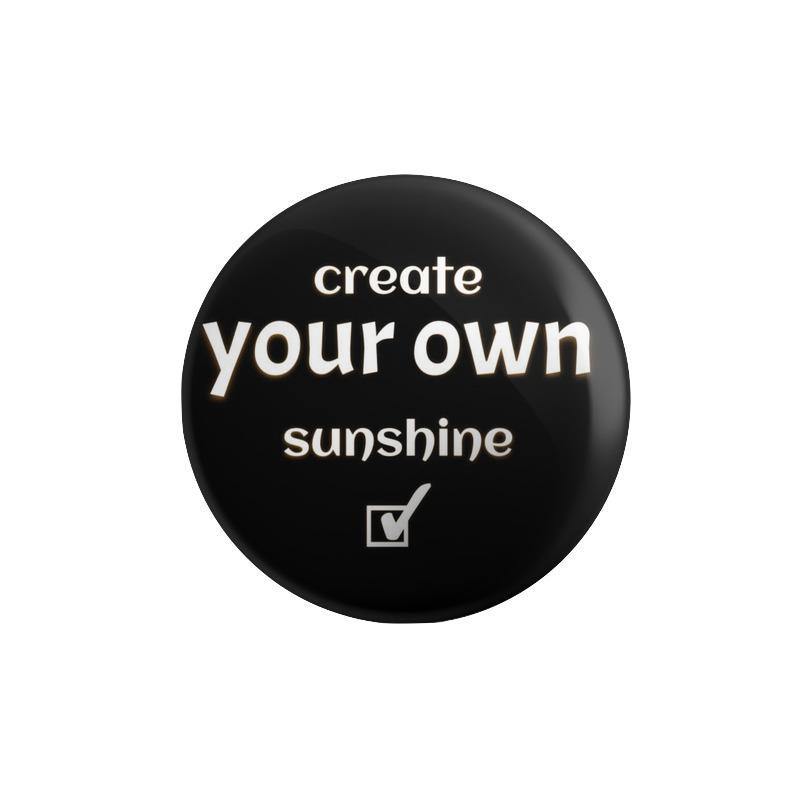 Create Your Own Sun Shine Button Badge - Mister Fab
