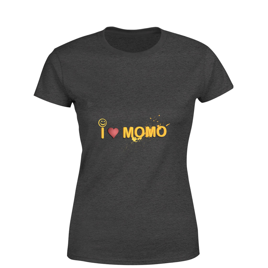 Mister Fab I Love Momo Women Round Neck printed T-Shirts - Mister Fab