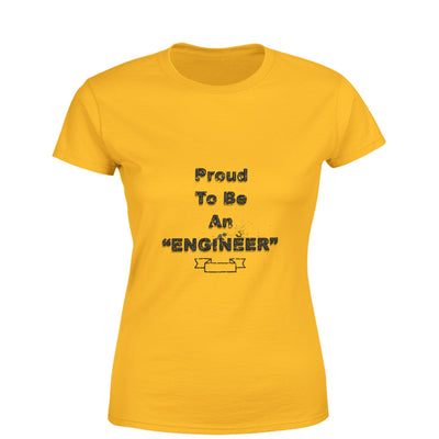 Mister Fab Proud To Be An Engineer Women Round Neck printed T-Shirts - Mister Fab