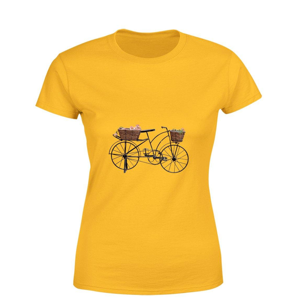 Mister Fab Beautiful Cycle Women Round Neck printed T-Shirts - Mister Fab