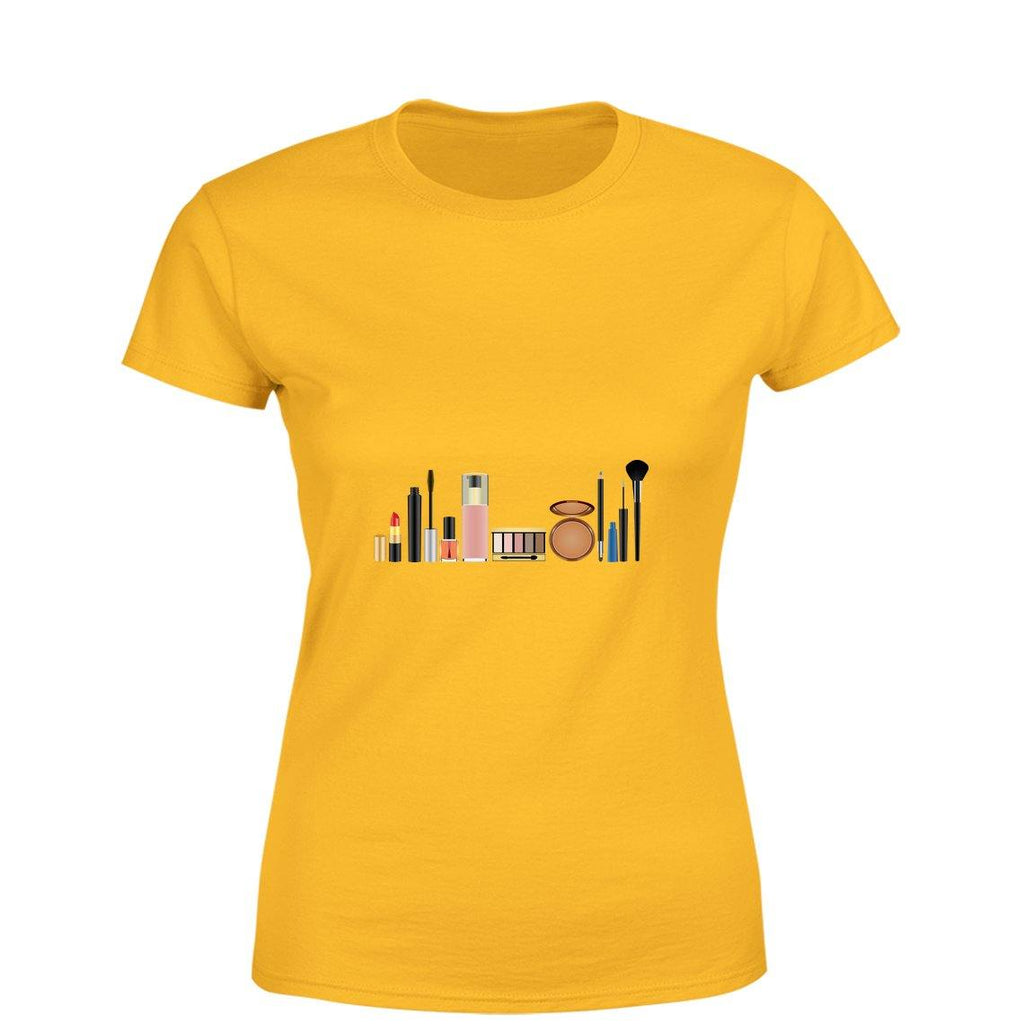 My Cosmetics Women Round Neck printed T-Shirts - Mister Fab
