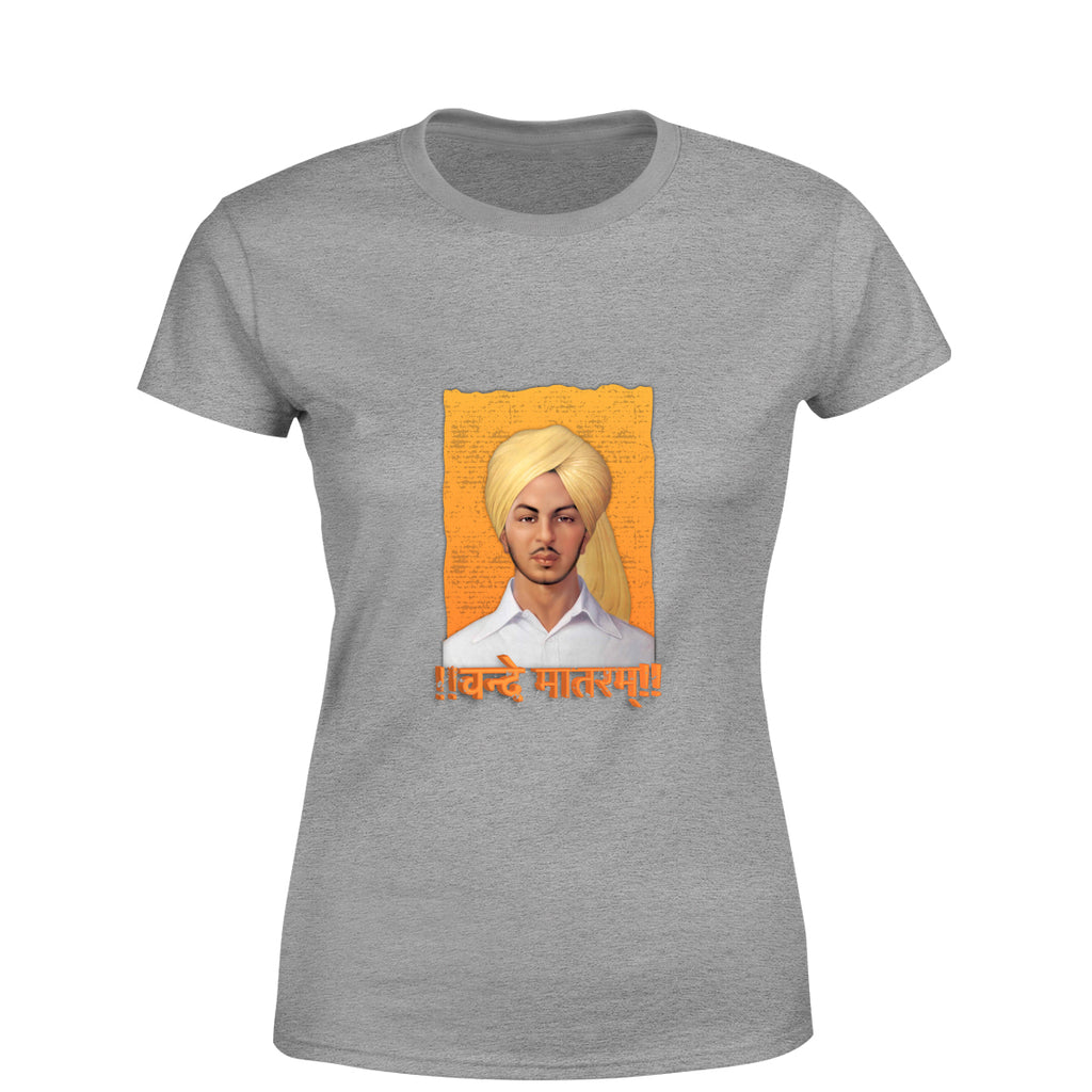 Mister Fab Indian Independence Day Vande Matram Women Round Neck printed T-Shirts - Mister Fab
