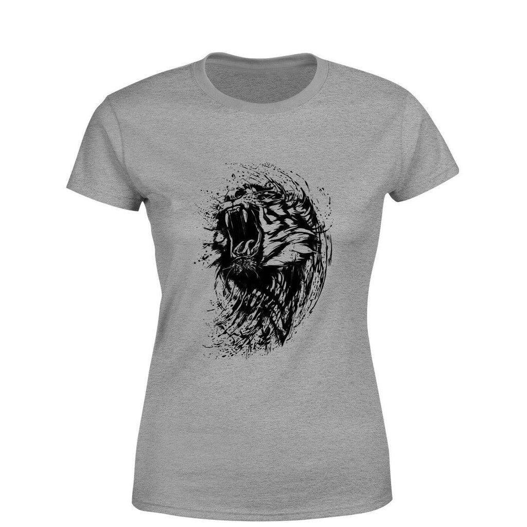 Roaring Tiger Women Round Neck printed T-Shirts - Mister Fab