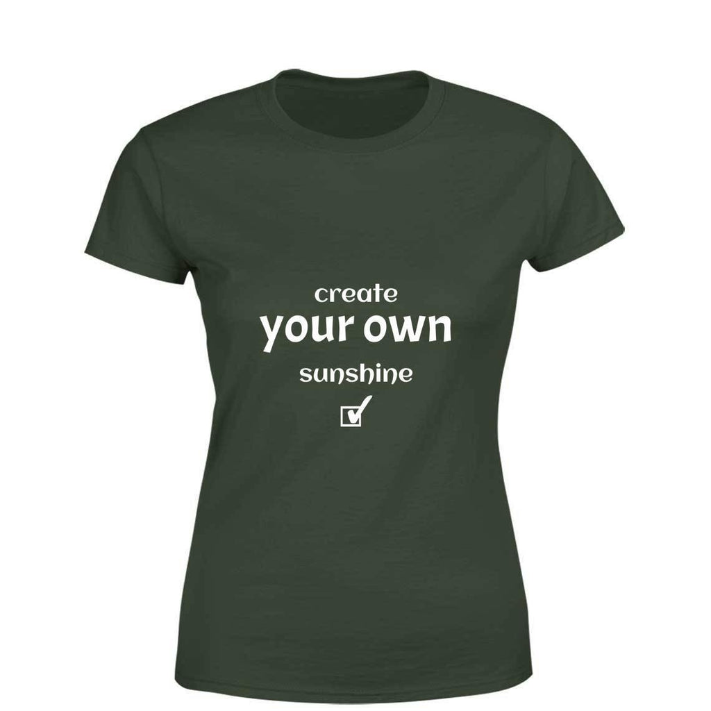 Mister Fab Create Your Own Sunshine Women Round Neck printed T-Shirts - Mister Fab