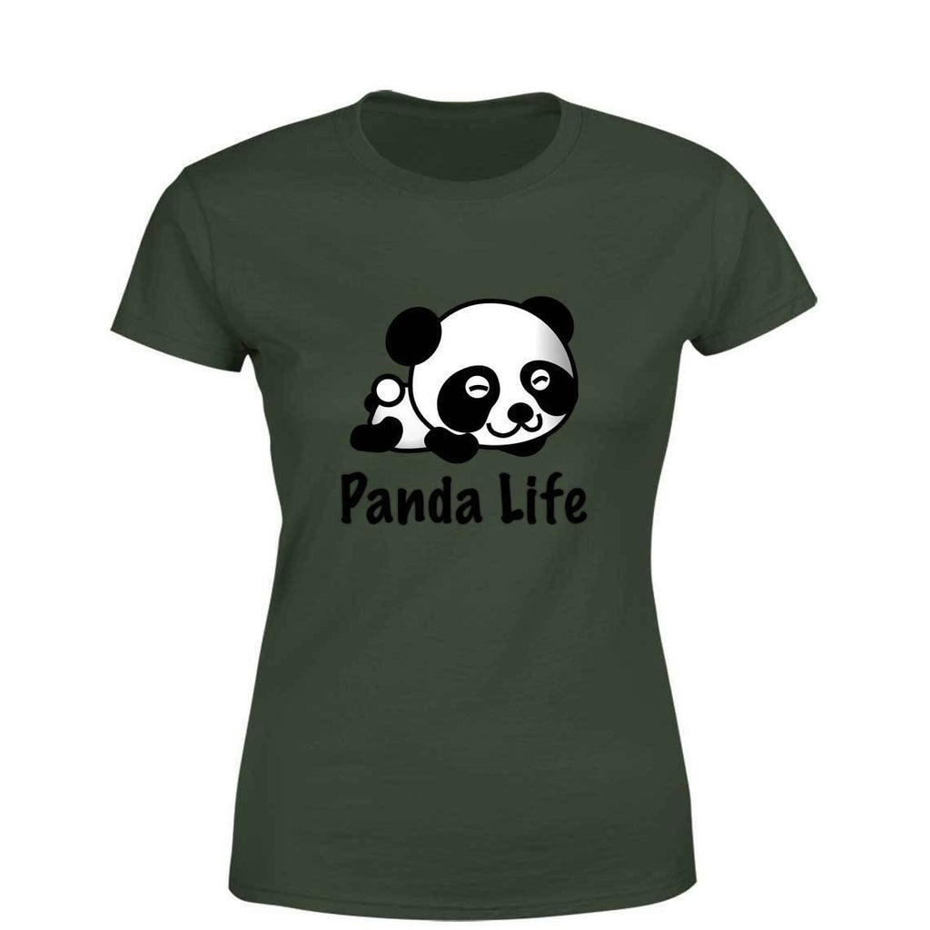 Panda Life Women Round Neck printed T-Shirts - Mister Fab