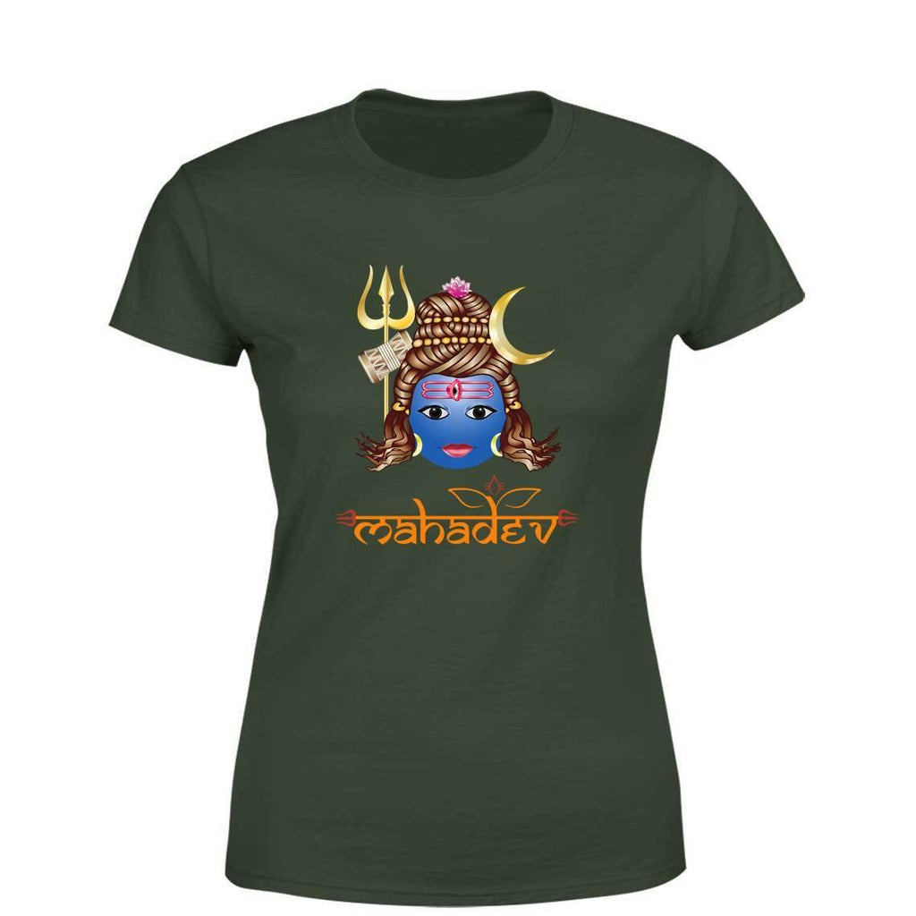 Mahadev Women Round Neck printed T-Shirts - Mister Fab