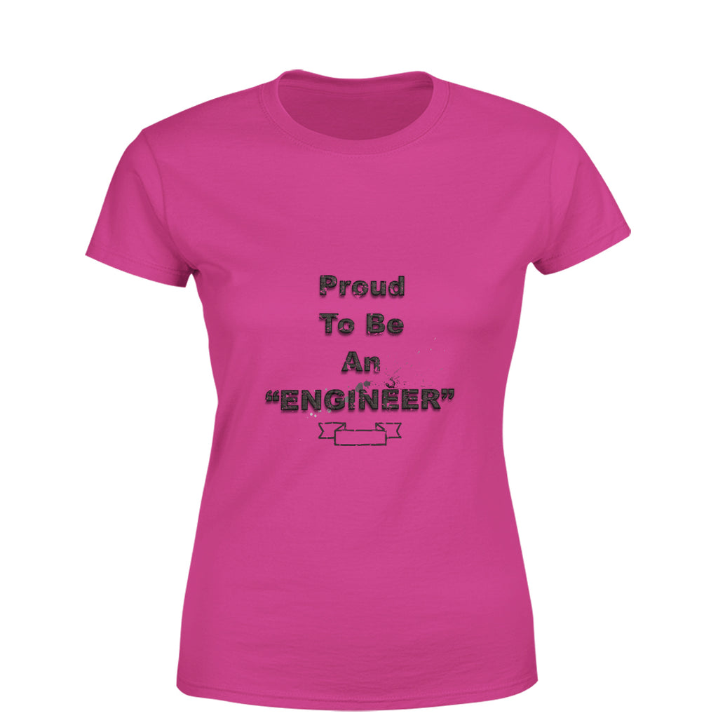Mister Fab Proud To Be An Engineer Women Round Neck printed T-Shirts - Mister Fab