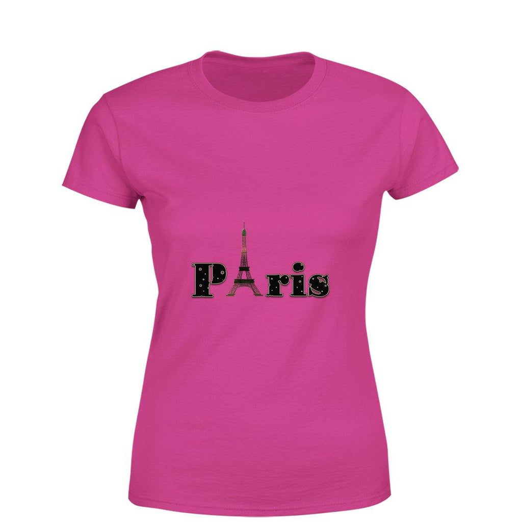 Paris Women Round Neck printed T-Shirts - Mister Fab