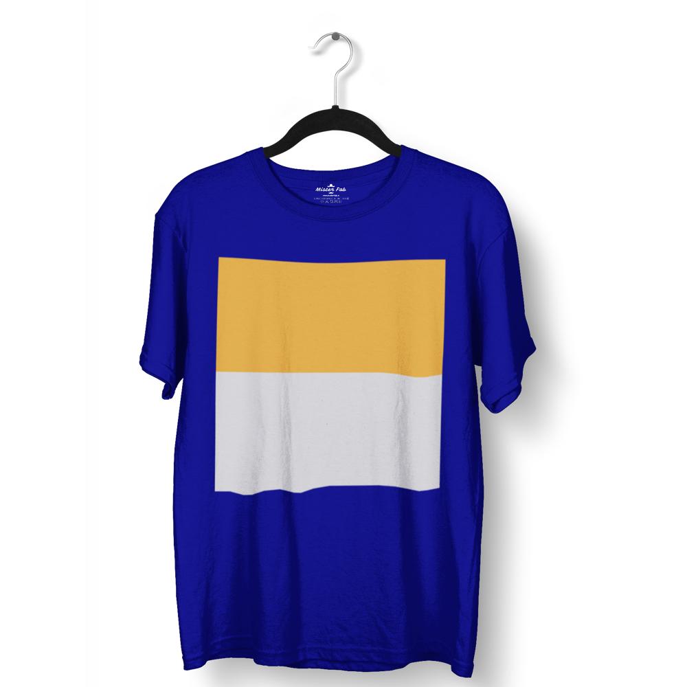Dual Colour Block Round Neck T-Shirt - Mister Fab