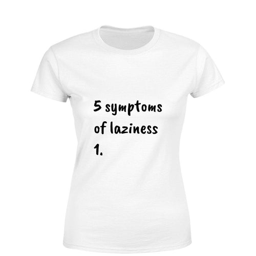 Mister Fab Laziness Women Round Neck printed T-Shirts - Mister Fab