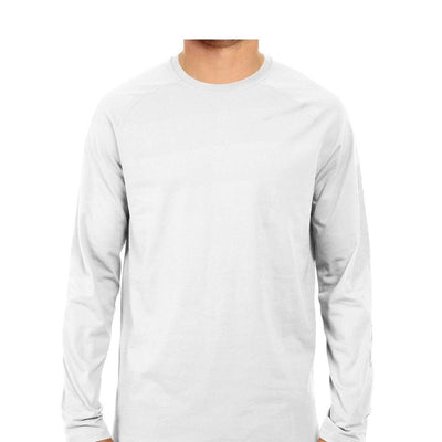 Plain White Long Sleeves T-shirts for Men - Mister Fab