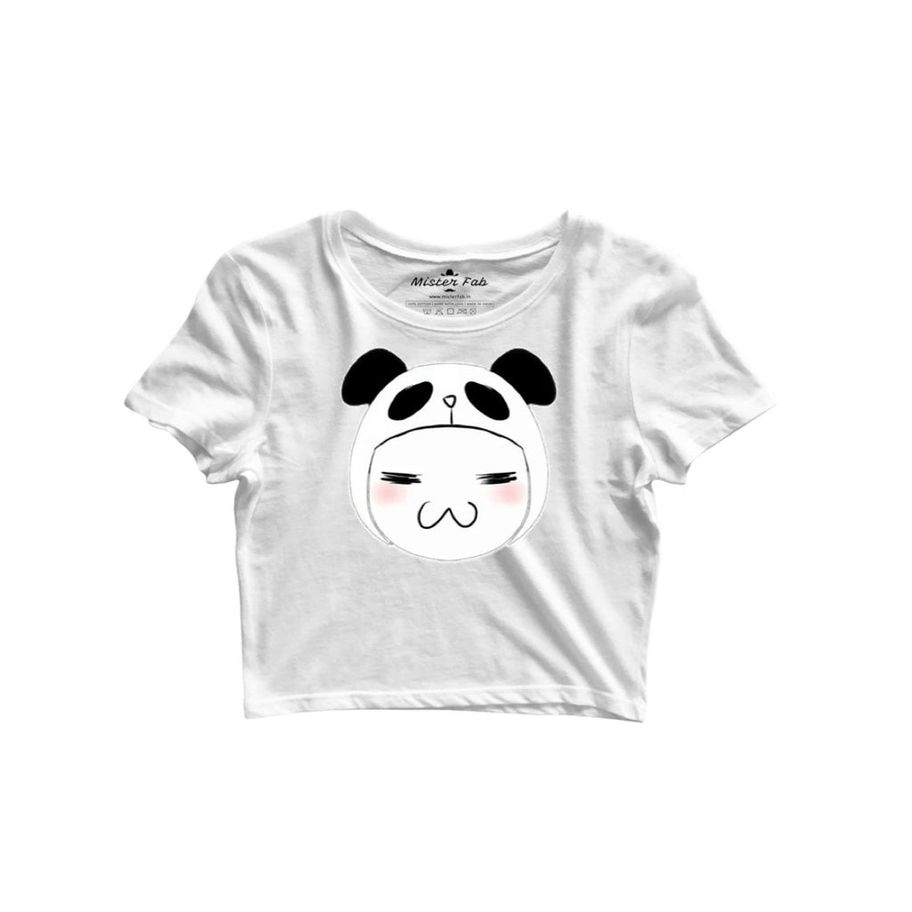 Baby Panda Woman Crop Top - Mister Fab