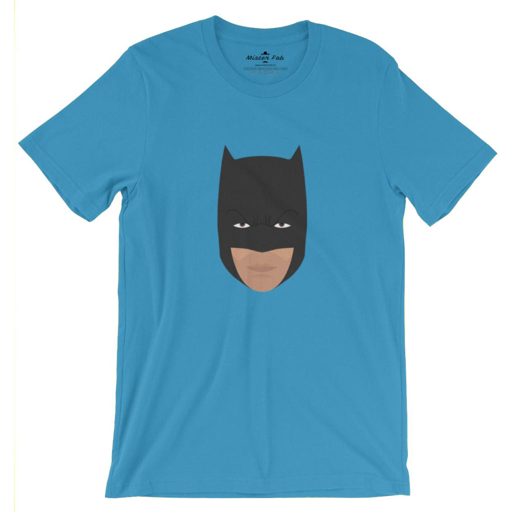 Batman face round Neck T-Shirts - Mister Fab