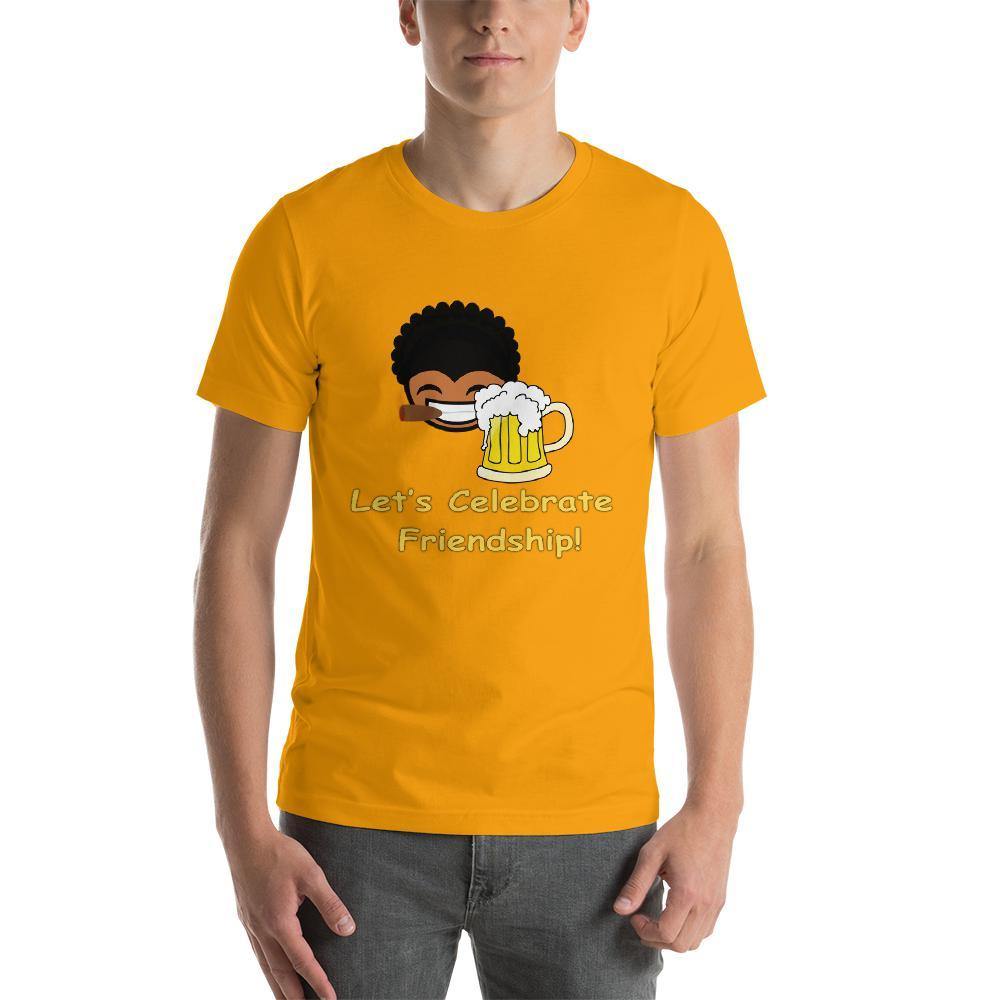 Let's Celebrate Friendship Men Round Neck printed T-Shirts - Mister Fab