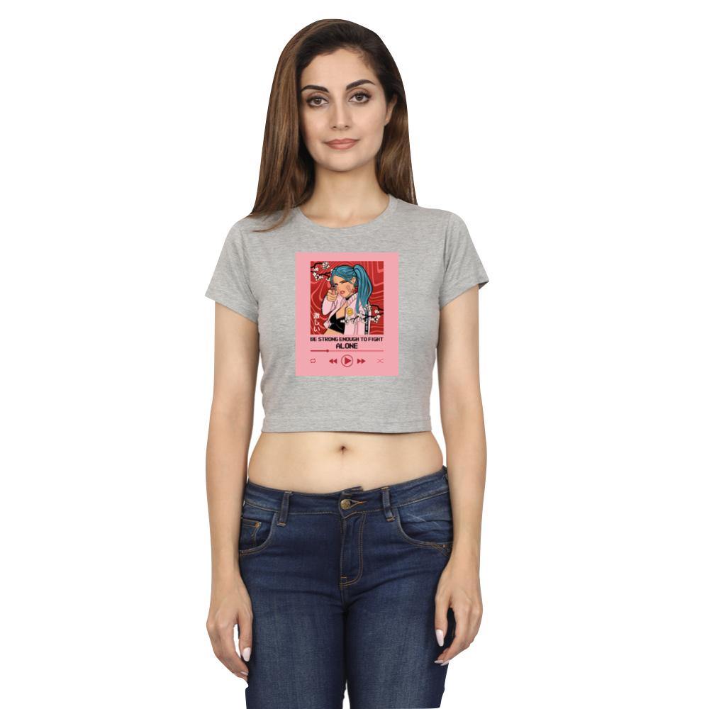 Be Strong Enough Crop Top - Mister Fab