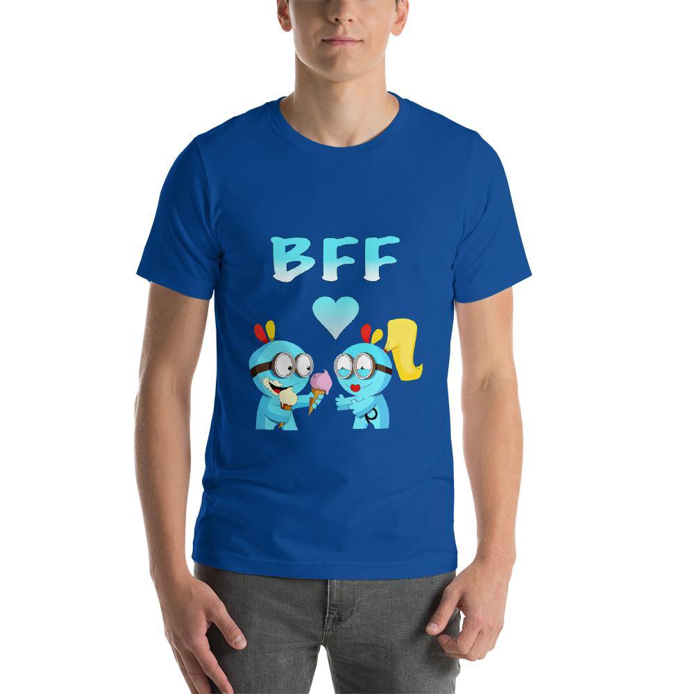 Best Friends Forever Men Round Neck printed T-Shirts - Mister Fab