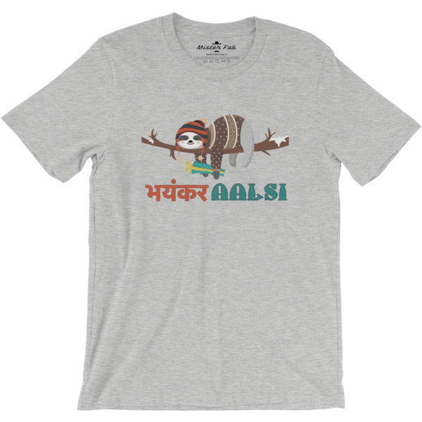 Bhayankar Aalsi Round Neck T-Shirts - Mister Fab