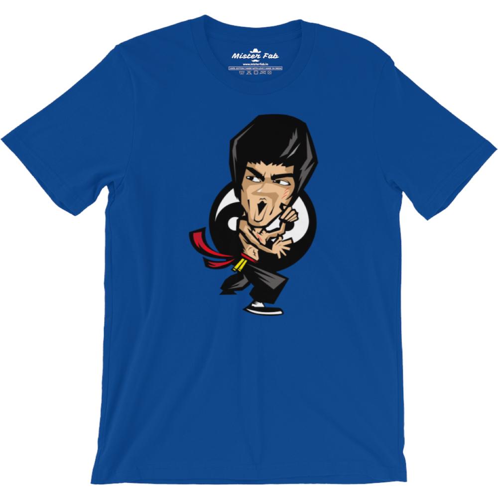 Bruce Lee Men Round Neck T-shirt - Mister Fab